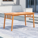 Kapalua Honey Eucalyptus Wooden Outdoor Dining Table with Umbrella Hole - Atlantic Fine Furniture Inc