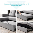 [VIDEO] 90" Reversible Pull out Sleeper L-Shaped Sectional Storage Sofa Bed,Corner sofa-bed with Storage Chaise Left/Right Handed - Atlantic Fine Furniture Inc