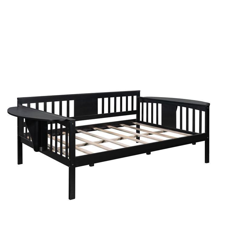 Full Size Daybed, Wood Slat Support - Espresso