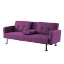 Convertible Folding Sofa Bed with Armrest , Fabric Sleeper Sofa Couch for Living Room . - Atlantic Fine Furniture Inc