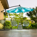 Philemon 10 - Atlantic Fine Furniture Inc Solar Light Cantilever Umbrella - Atlantic Fine Furniture Inc