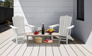 Resistant Adirondack Chair for Patio Deck Garden
 Plastic Adirondack Chair, White, 1 piece. - Atlantic Fine Furniture Inc