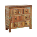 Harper - 4-Drawer Solid Reclaimed Wood Accent Cabinet - Brown - Atlantic Fine Furniture Inc