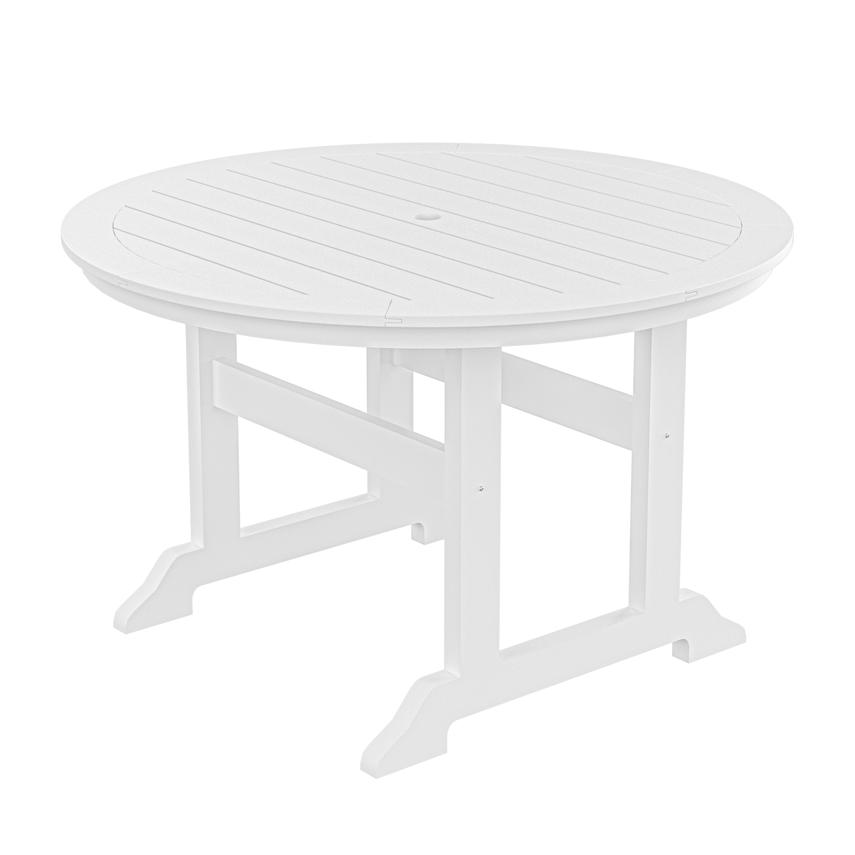HDPE Round Dining Table, White - Atlantic Fine Furniture Inc