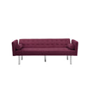Square arm sleeper sofa Red Velvet ***Not available for sale on Walmart*** - Atlantic Fine Furniture Inc