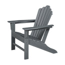 Classic Outdoor Adirondack Chair for Garden Porch Patio Deck Backyard, Weather Resistant Accent Furniture, Slate Grey - Atlantic Fine Furniture Inc