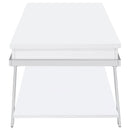 Marcia - Rectangular Lift Top Coffee Table - White High Gloss