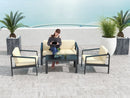4 piece Outdoor Furniture Set With Outdoor Waterproof Sofa Coffee Table for Restaurant, Outdoor courtyard, Garden, Open-air balcony, Poolside - Atlantic Fine Furniture Inc