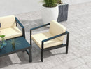 4 piece Outdoor Furniture Set With Outdoor Waterproof Sofa Coffee Table for Restaurant, Outdoor courtyard, Garden, Open-air balcony, Poolside - Atlantic Fine Furniture Inc