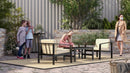 4 piece Outdoor Furniture Set With Outdoor Waterproof Sofa Coffee Table for Restaurant, Outdoor courtyard, Garden, Open-air balcony, Poolside - Atlantic Fine Furniture Inc
