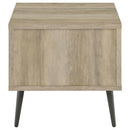 Welsh - Square Engineered Wood Side End Table Antique Pine - Distressed Pine - Atlantic Fine Furniture Inc