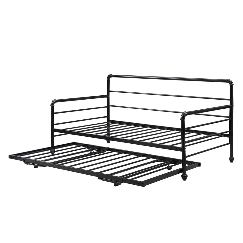 Daybed With Adjustable Trundle - Pop Up Trundle