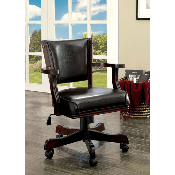 Rowan - Height-Adjustable Arm Chair - Cherry