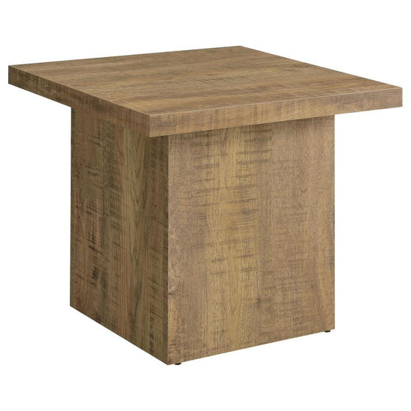 Devar - Square Engineered Wood End Table - Mango