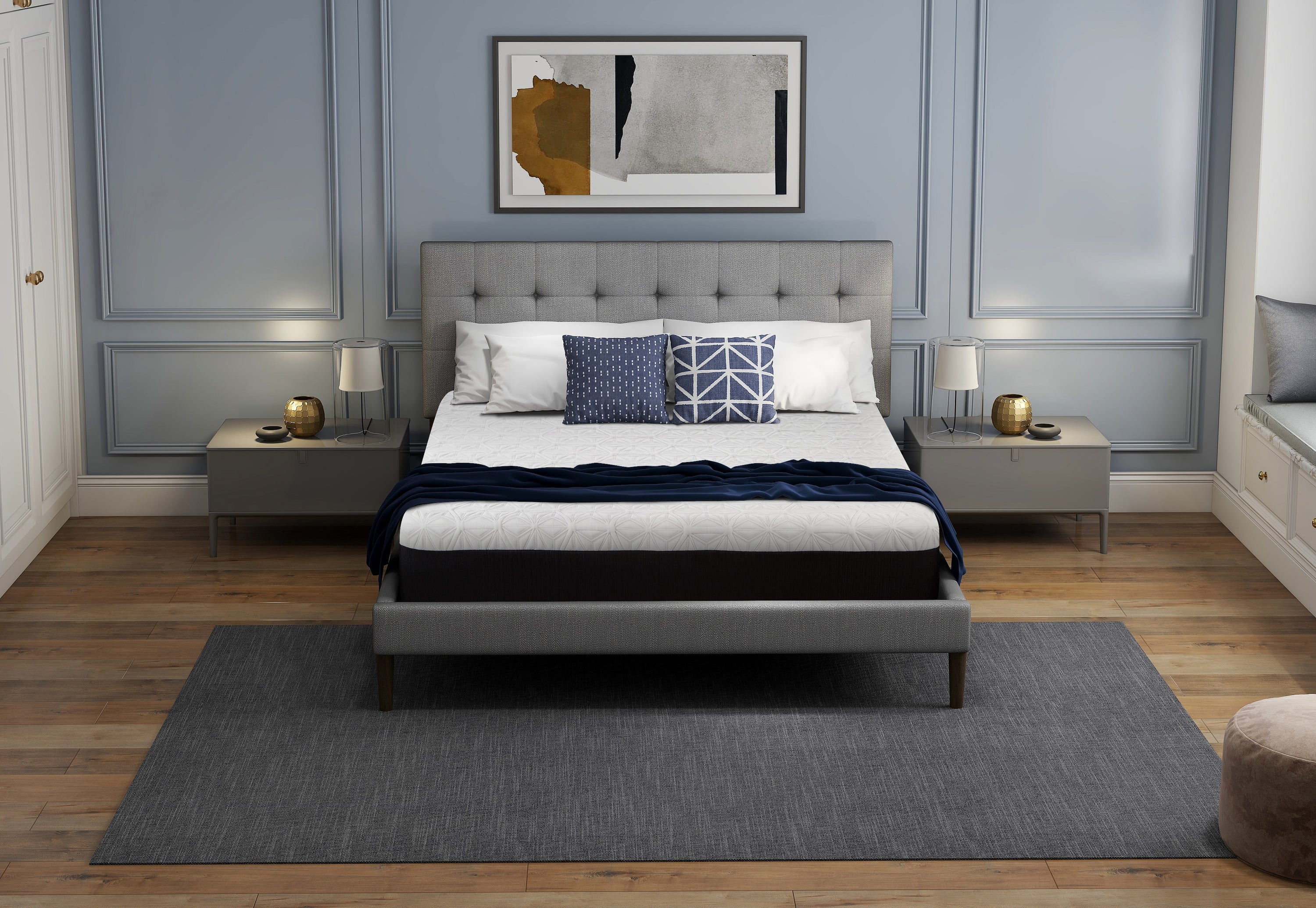 S105 KING MATTRESS  76" x 80" x 10.5" - Atlantic Fine Furniture Inc