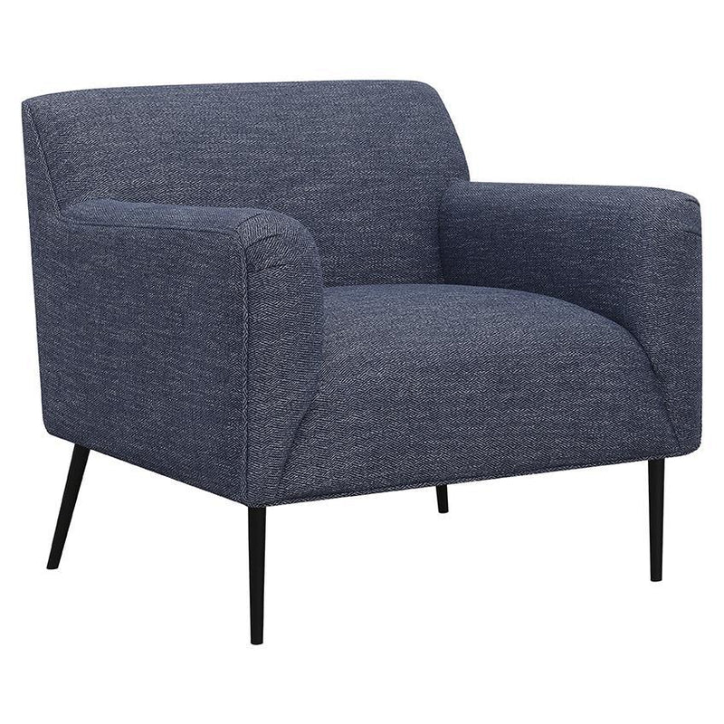 Darlene - Upholstered Tight Back Accent Chair - Navy Blue