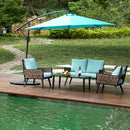 Philemon 10 - Atlantic Fine Furniture Inc Solar Light Cantilever Umbrella - Atlantic Fine Furniture Inc