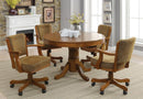 Mitchell - 5-Piece Dining And Game Table Set - Amber - Atlantic Fine Furniture Inc