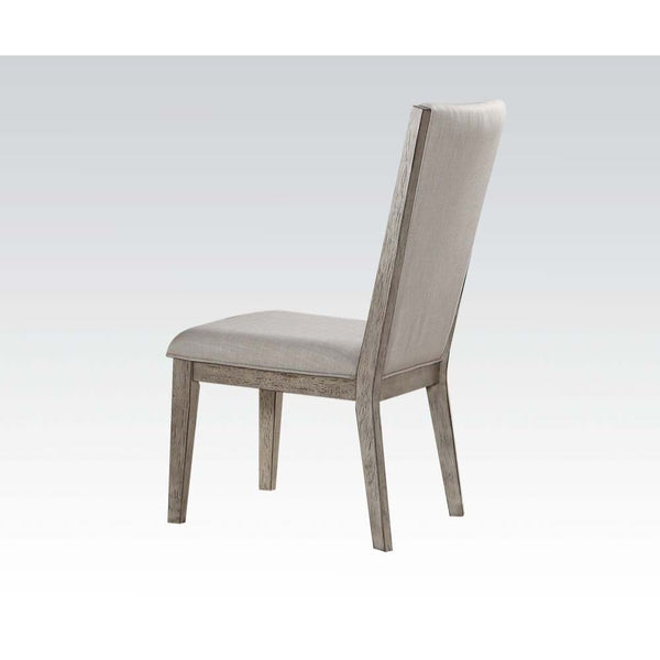 Rocky - Side Chair (Set of 2) - Fabric & Gray Oak - Atlantic Fine Furniture Inc