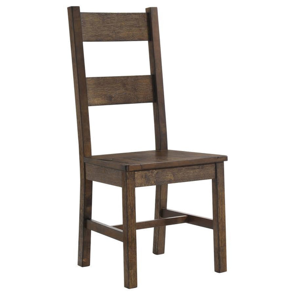 Coleman - Dining Side Chair (Set of 2) - Rustic Golden Brown - Atlantic Fine Furniture Inc