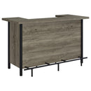 Bellemore - Freestanding Home Bar Wine Cabinet - Gray Driftwood - Atlantic Fine Furniture Inc
