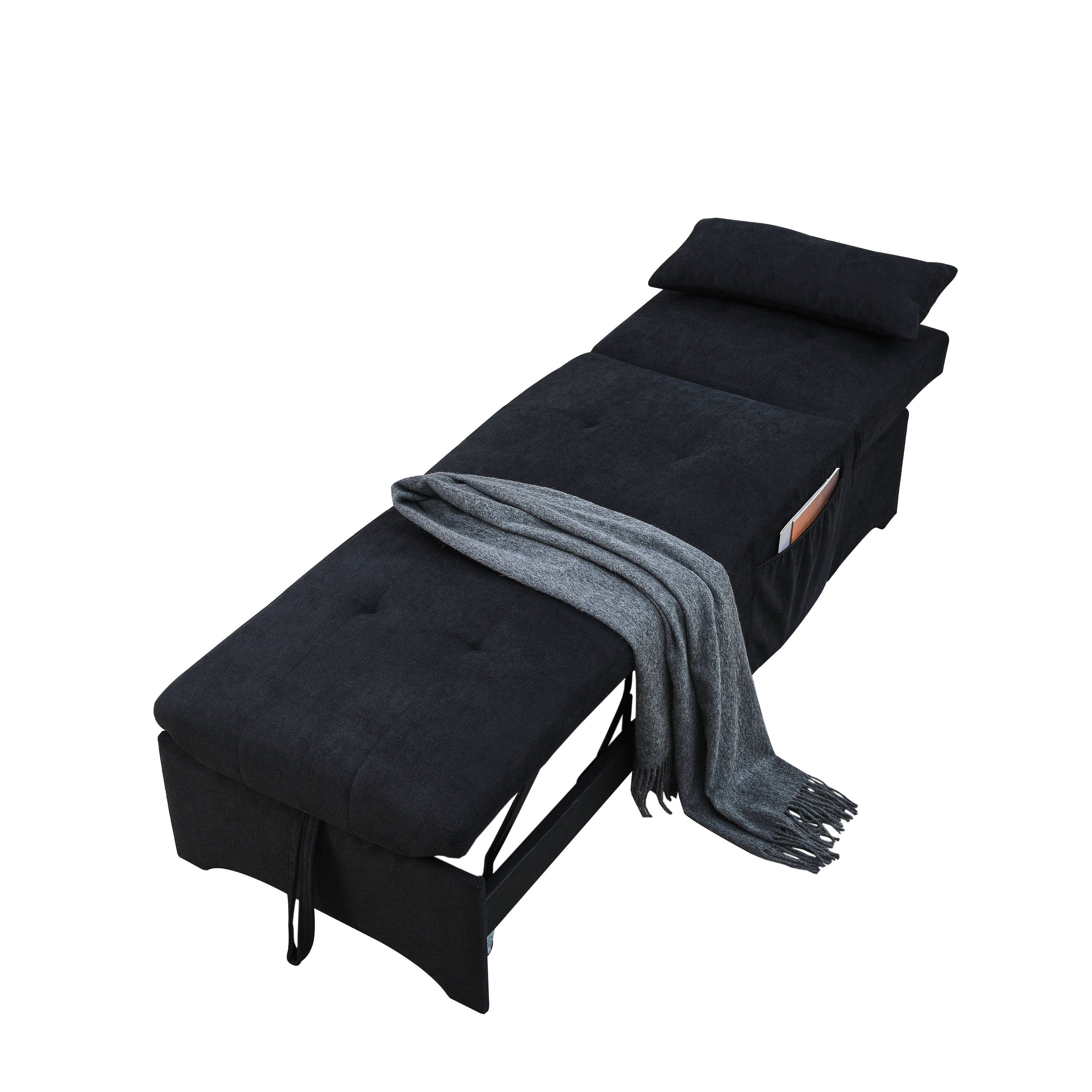 [Video] Welike 24.5"W Sleeper sofa bed, convertible chair 4 in 1 multifunctional folding sleeper sofa bed pull out sleeper sofa bed with adjustable backrest, single bed chair for small spaces - Atlantic Fine Furniture Inc