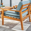 Gloucester Contemporary Patio Wood Sofa Club Chair - Atlantic Fine Furniture Inc
