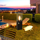 Black Outdoor Square Propane Patio Heater 41000 BTU - Atlantic Fine Furniture Inc