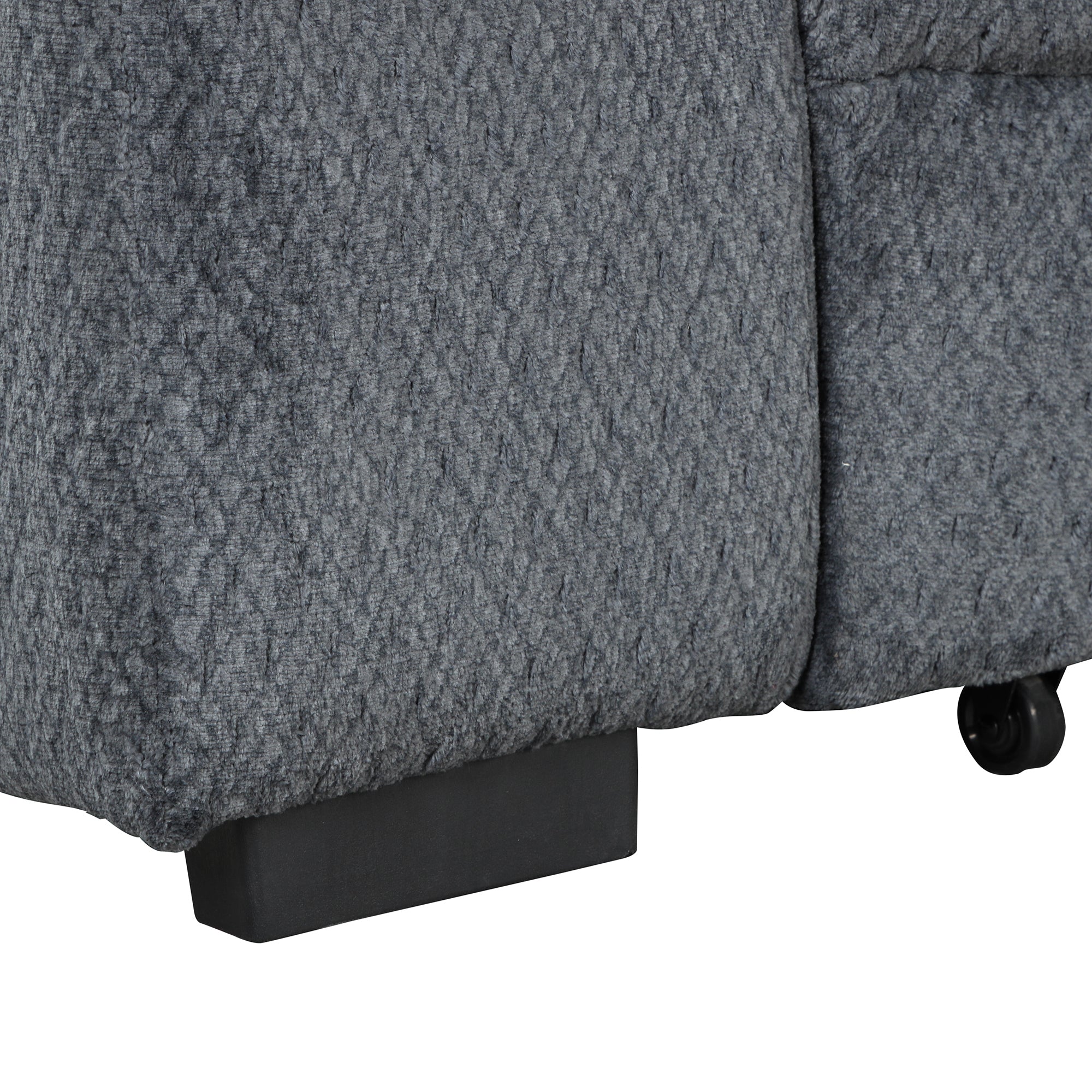 Orisfur. Modern Padded Upholstered  Sofa Bed Sleeper Sectional Sofa with Storage Chaise and Cup Holder for Living Room Furniture Set - Atlantic Fine Furniture Inc