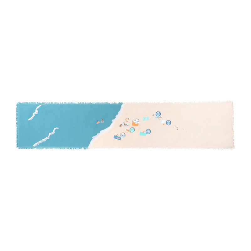 Beach Bound Embroidered Table Runner