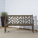 Renaissance Outdoor Patio 5-foot Hand-scraped Wood Garden Bench - Atlantic Fine Furniture Inc