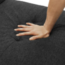 Folding Ottoman Sleeper Sofa Bed, 4 in 1 Function, Work as Ottoman, Chair ,Sofa Bed and Chaise Lounge for Small Space Living, Black (44” x 26” x 33”H) - Atlantic Fine Furniture Inc