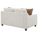 Christine - Upholstered Sloped Arm Loveseat - Beige - Atlantic Fine Furniture Inc