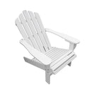 Outdoor or indoor  Wood Reclining Adirondack chair  White - Atlantic Fine Furniture Inc
