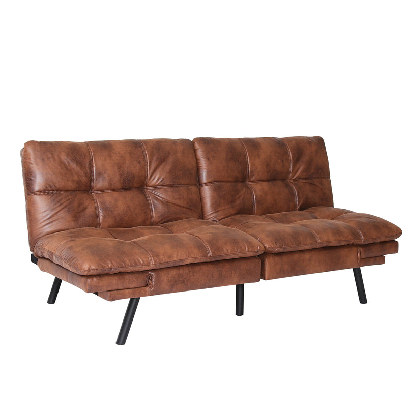 Convertible Memory Foam Futon Couch Bed, Modern Folding Sleeper Sofa-SF267PUCH