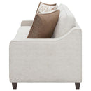 Christine - Upholstered Sloped Arm Sofa - Beige - Atlantic Fine Furniture Inc