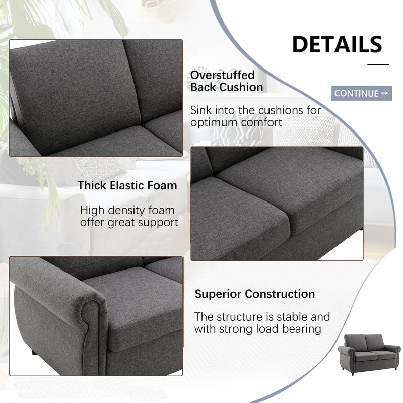Orisfur Pull Out Sofa Bed  Loveseat Sleeper with Twin Size Memory Mattress for Living Room Spaces - Atlantic Fine Furniture Inc