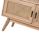 Mermeros TV Stand for TVs up to 65" with Three Doors - Atlantic Fine Furniture Inc