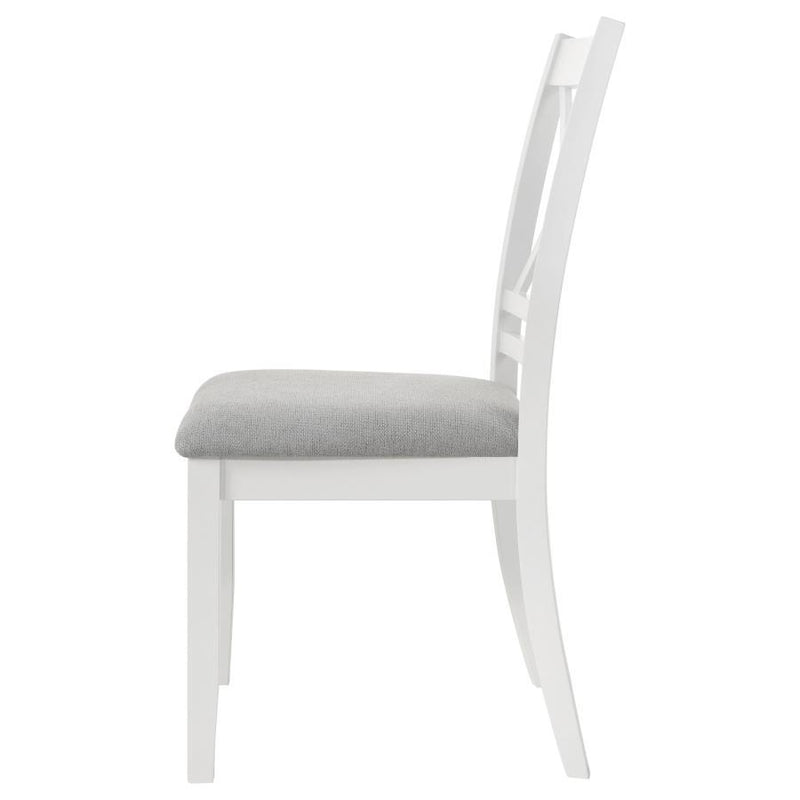 Hollis - Cross Back Wood Dining Side Chair (Set of 2) - White