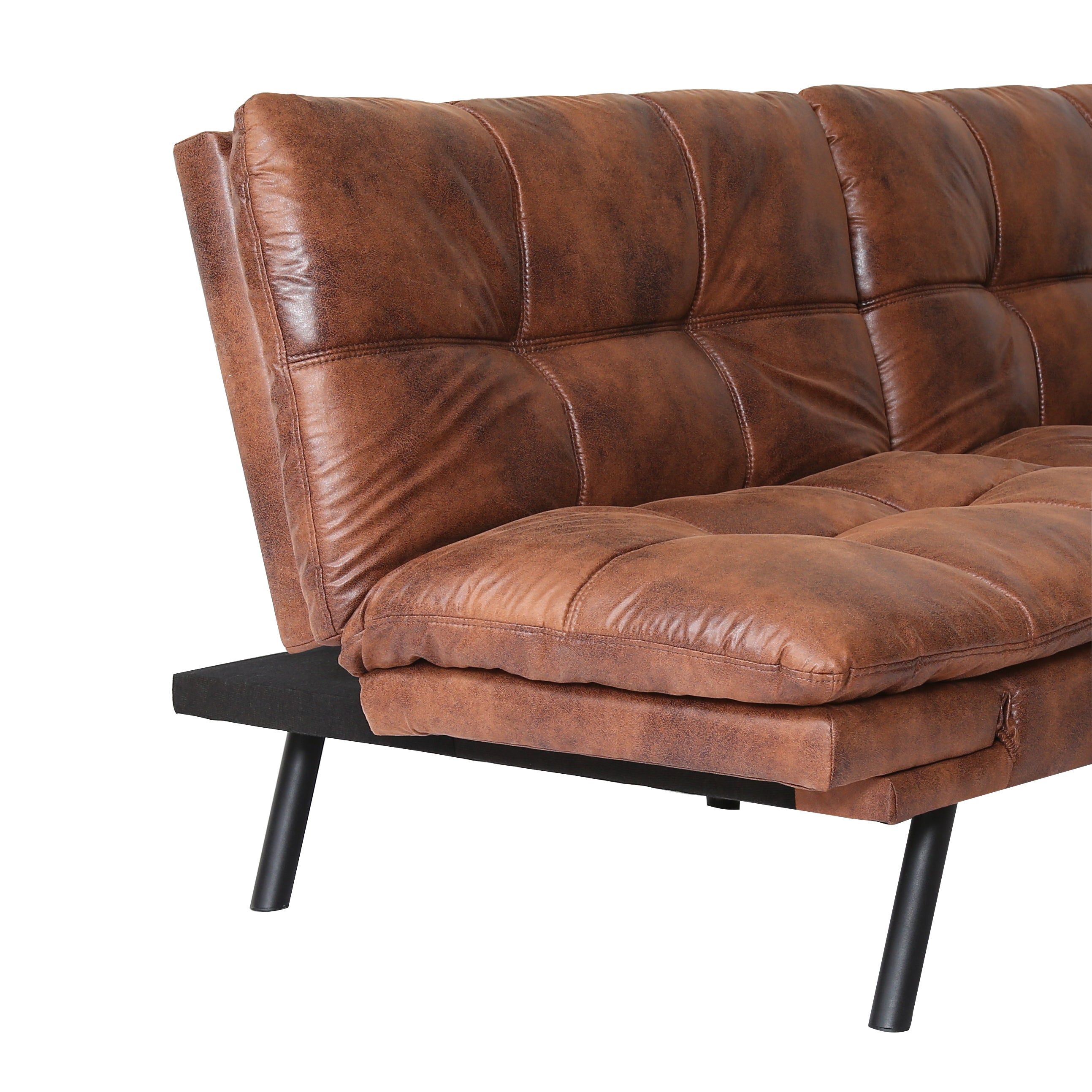 Convertible Memory Foam Futon Couch Bed, Modern Folding Sleeper Sofa-SF267PUCH - Atlantic Fine Furniture Inc