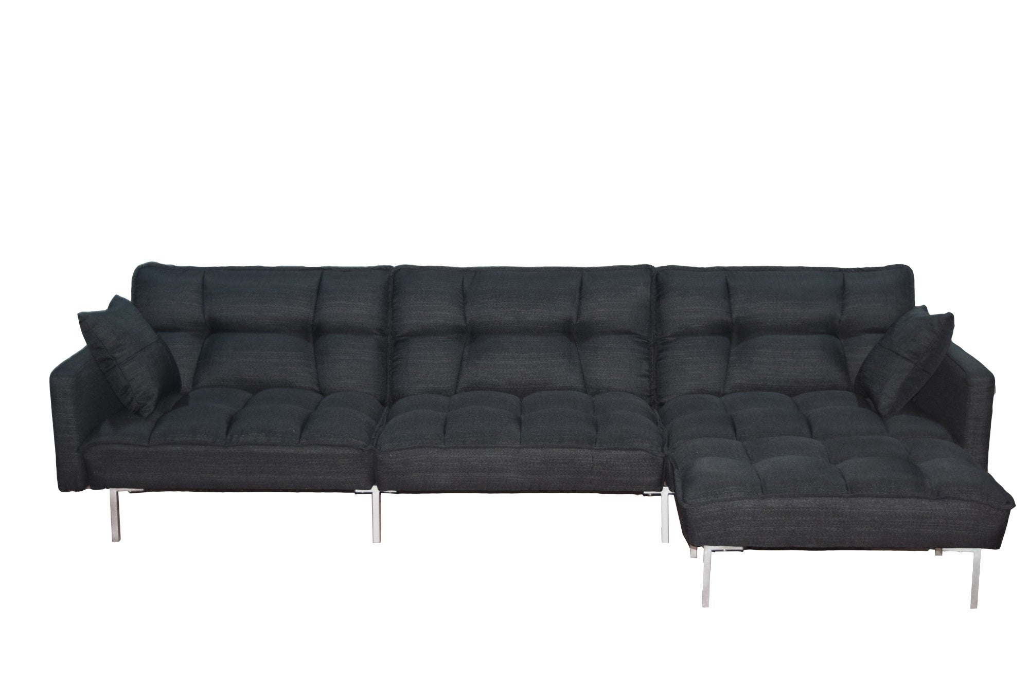 Sectional sofa couch sleeper black - Atlantic Fine Furniture Inc