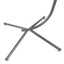 Egg Swing Chair with Stand, 300 LBS Capacity, With Comfortable Cushion, 37.4x37.4x76.77 (Grey) - Atlantic Fine Furniture Inc