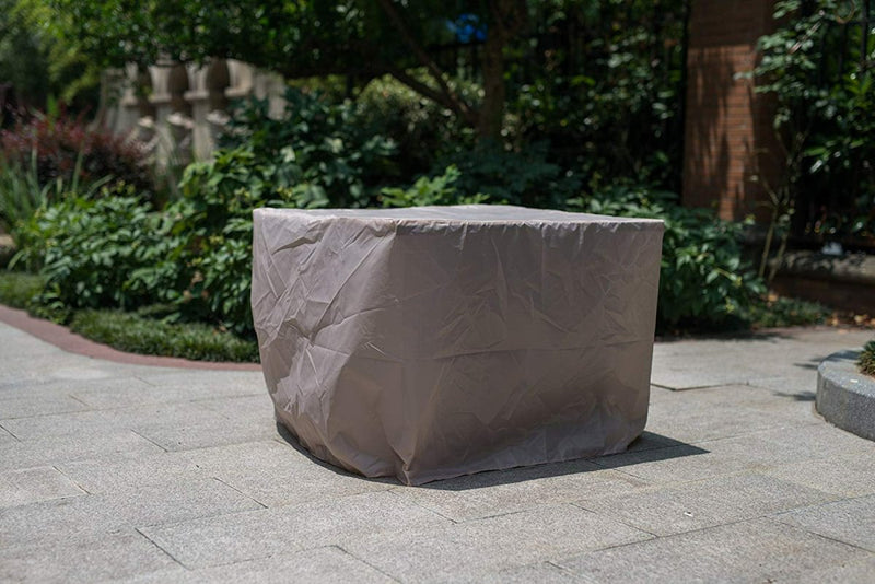 50,000 BTU 32inch Square Outdoor Propane Fire Pits Table, Gray