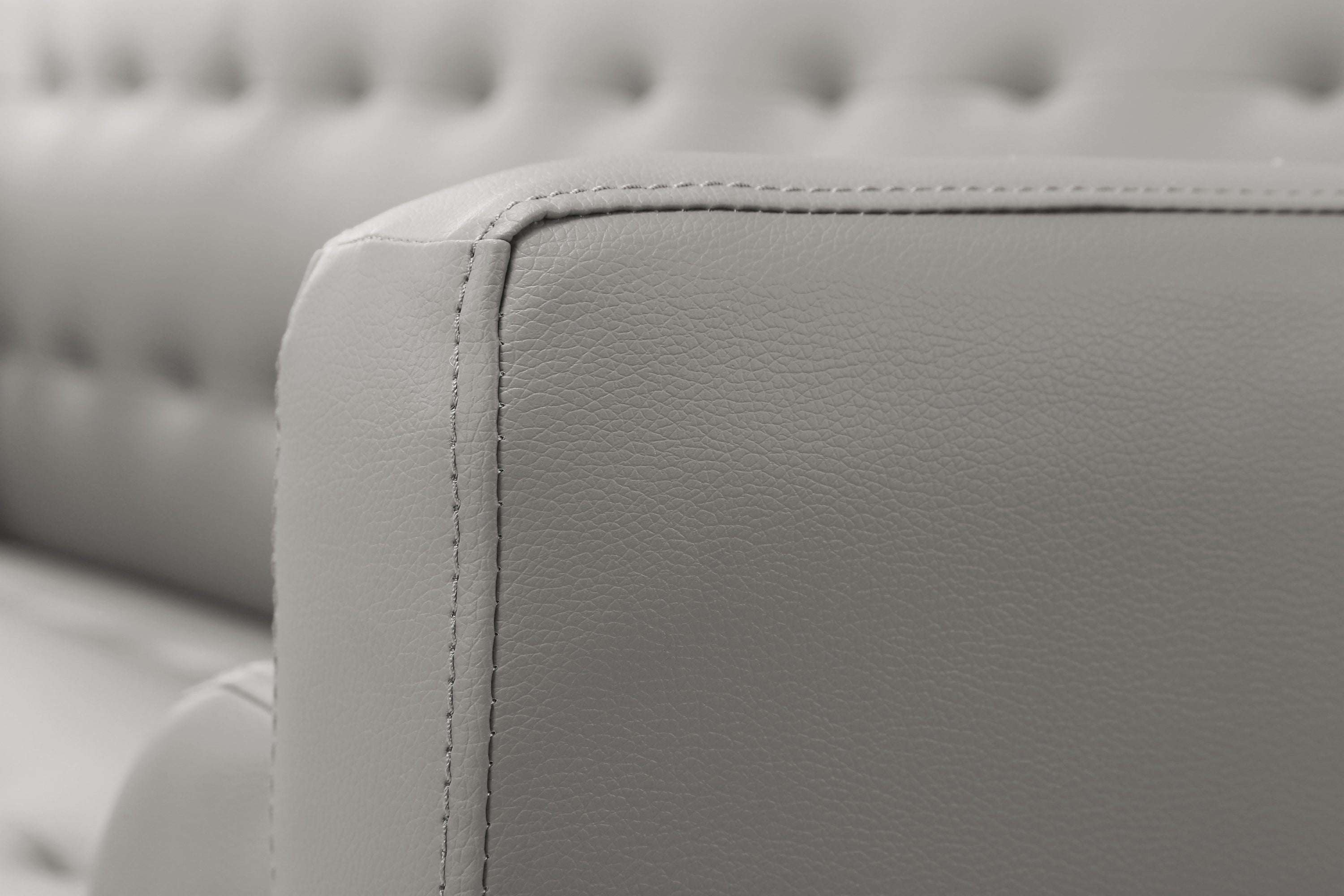 Square arm sleeper sofa GREY PU ***Not available for sale on Walmart*** - Atlantic Fine Furniture Inc