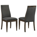 Wes - Upholstered Dining Side Chair (Set of 2) - Dark Walnut - Atlantic Fine Furniture Inc