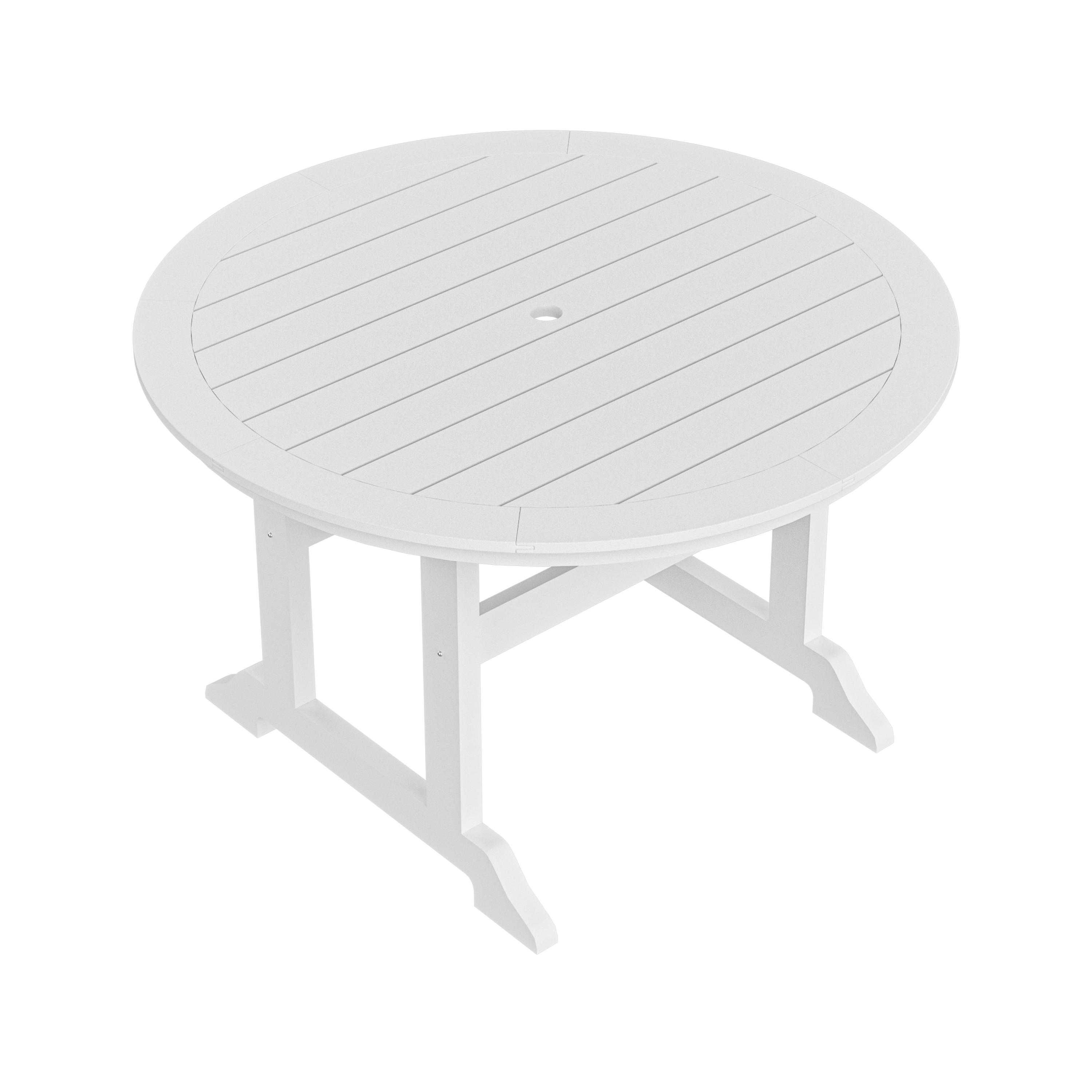 HDPE Round Dining Table, White - Atlantic Fine Furniture Inc