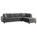 Stonenesse - Upholstered Sectional Chaise Sofa - Gray - Atlantic Fine Furniture Inc