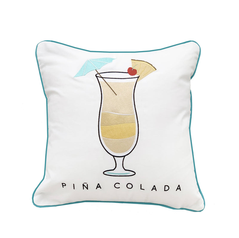 Cocktail Hour-Pina Colada Indoor/Outdoor Pillow