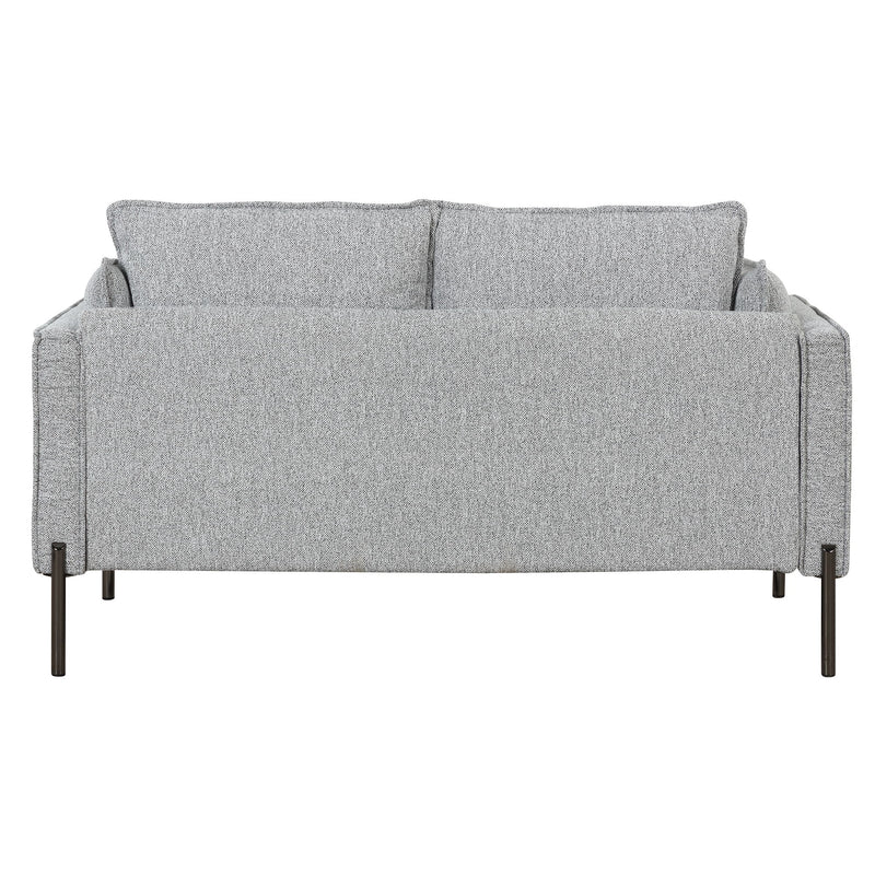 56" Modern Style Sofa Linen Fabric Loveseat Small Love Seats Couch For Small Spaces, Living Room, Apartment - Gray