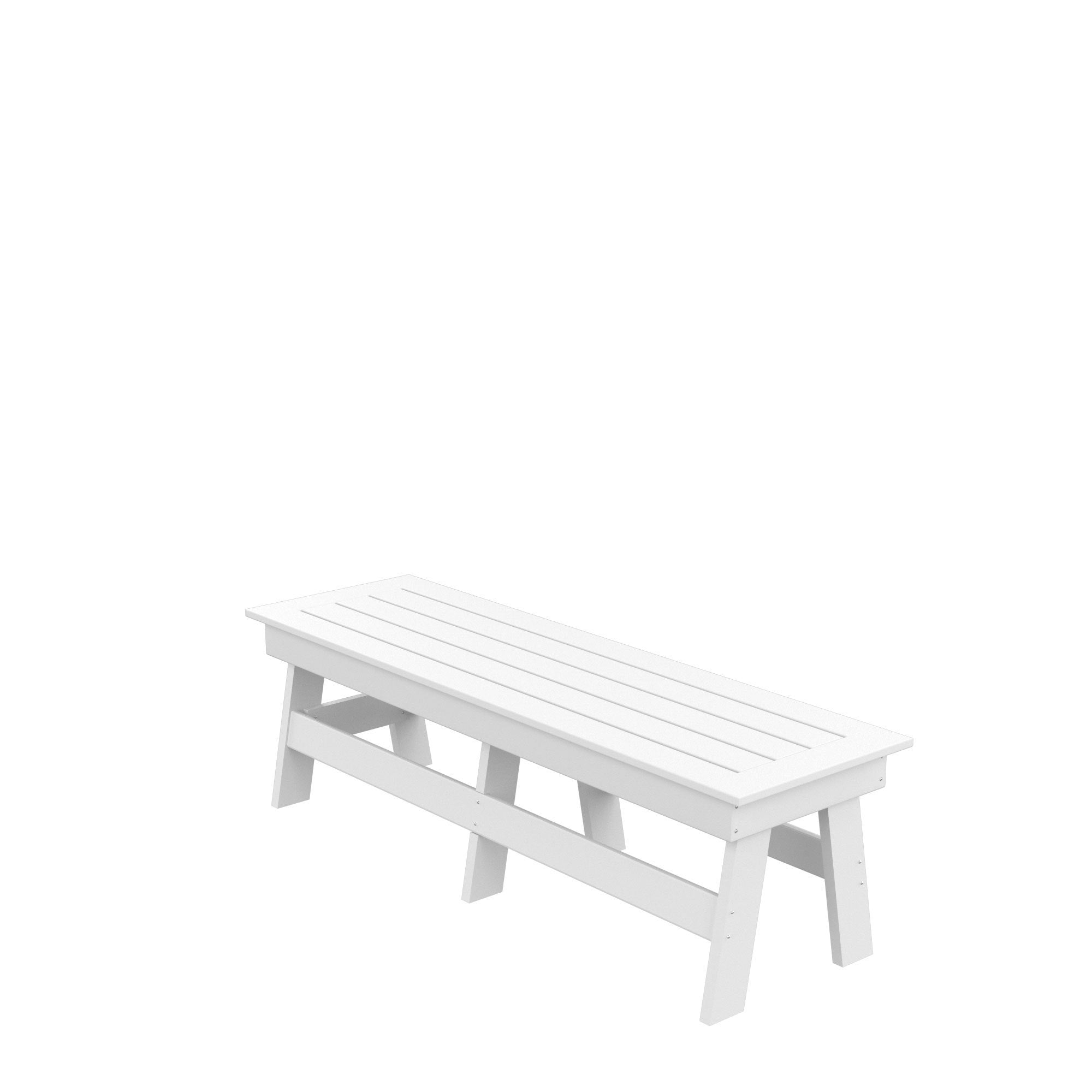 HDPE Dining  Bench, White - Atlantic Fine Furniture Inc